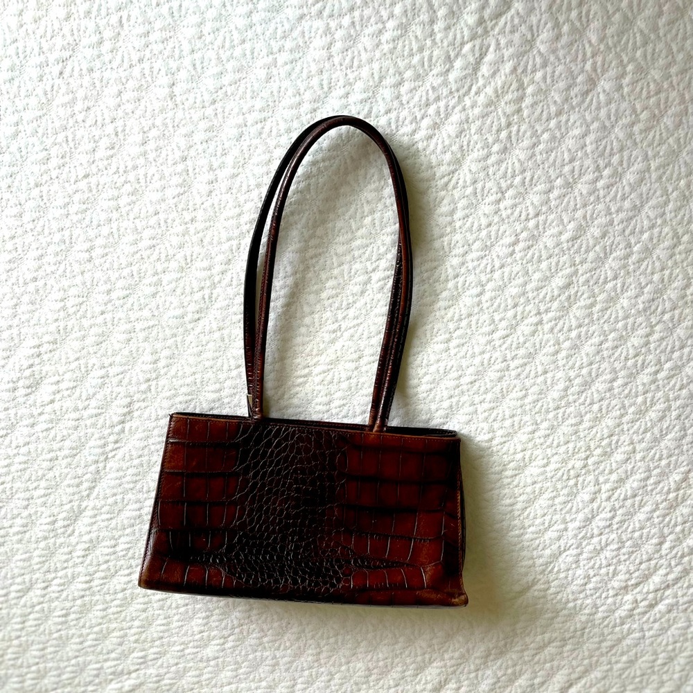 Furla vintage  crocodile shoulder purse